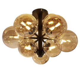 OSCAR TAK Ø50 CM 12XG9 5W SORT/AMBER_9400000399