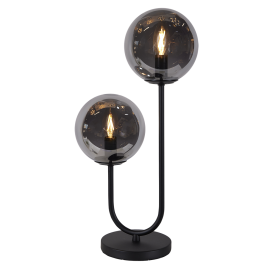 OSCAR BORD 2XE14 9W SORT/RØK_9400000404