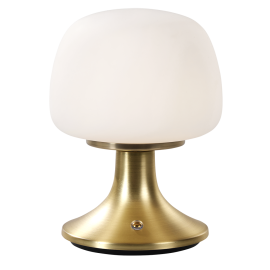 IZZY BORDLAMPE OPPLADBAR MESSING/OPAL