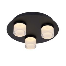 VILMER PLAFOND 3X5W DIMBAR IP21 SVART