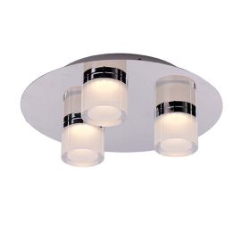 VILMER PLAFOND 3X5W DIMBAR IP21 KROM