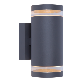 BERGEN UTELAMPE VEGG 2XGU10 IP54 GRAFITT