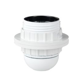 LAMPEHOLDER E27 M/2 RINGER HVIT_9400304125