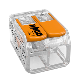 WAGO KOBLINGSKLEMME 2-HULL 3-PK
