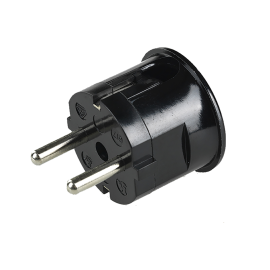 STØPSEL SIDE M/JORD SORT