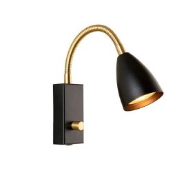 ELIAS VEGG M/DIMMER GU-10 SVART