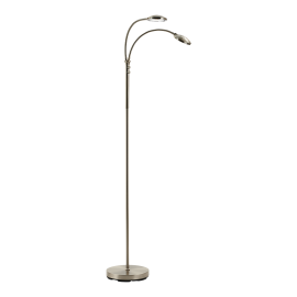 ALFREDO-2 GULV M/DIMMER 2X5W 800LM STÅL