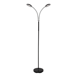 ALFREDO-2 GULV M/DIMMER 2X5W 800LM SVART