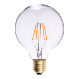 EDISON G80 KLAR LED 400LM  E27/4W DIMBAR