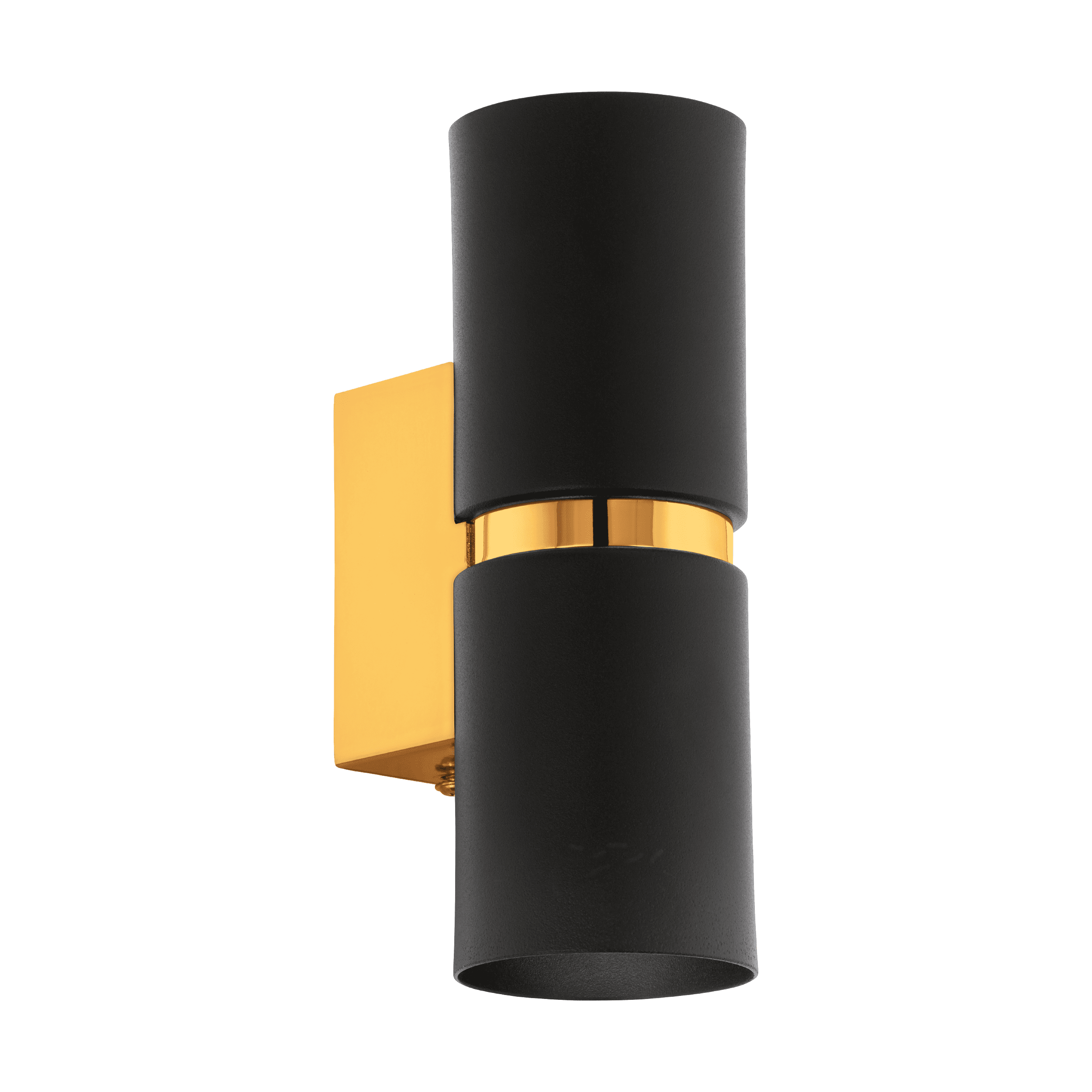 PASSA VEGG SORT/GULL RUND 2x3,3W GU10 LED_95364