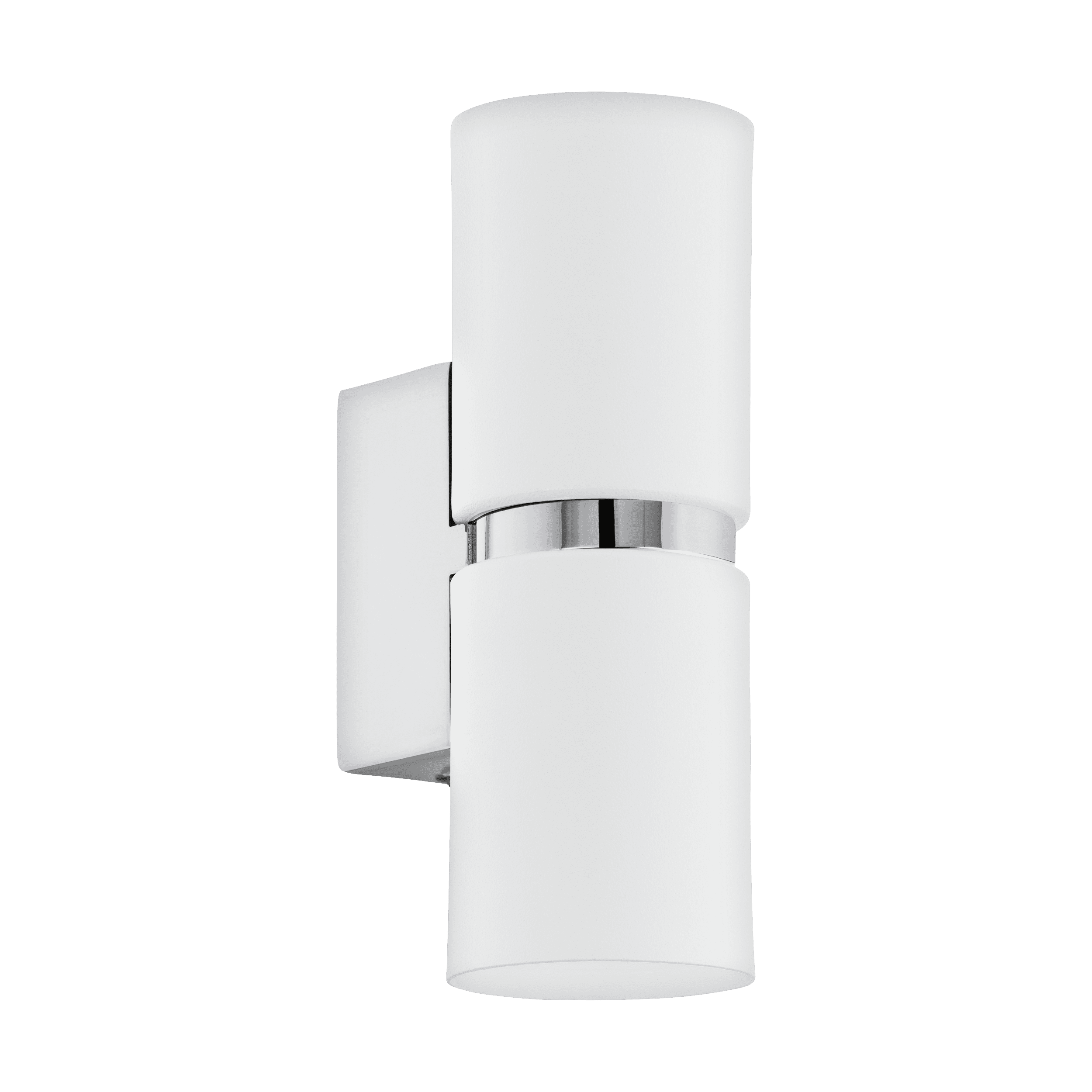 PASSA VEGG HVIT/KROM RUND 2x3,3W GU10 LED_95368