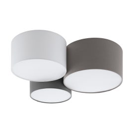 PASTORE TAK HVIT/ANTR./GRÅ 3x60W E27