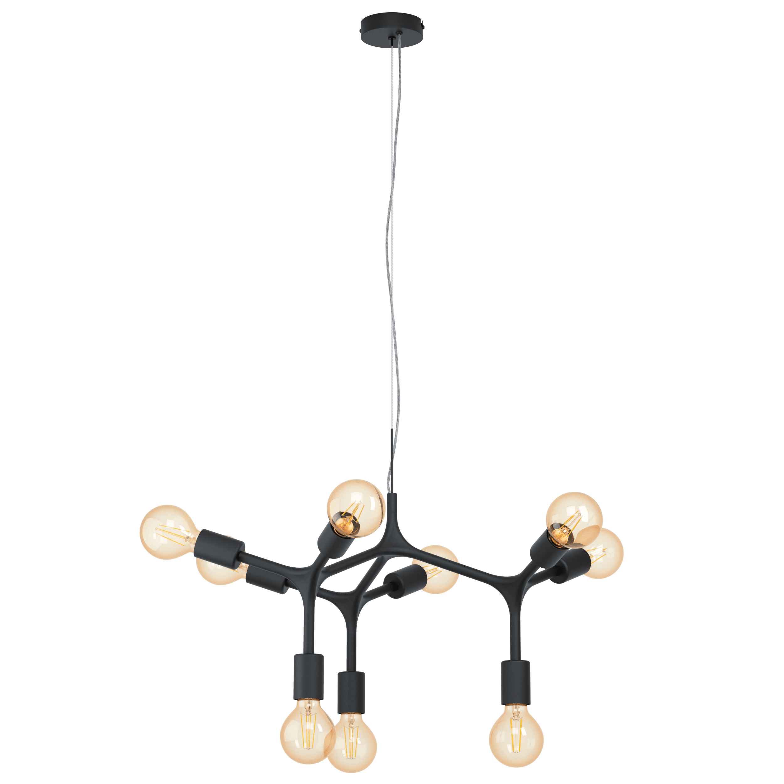 BOCADELLA PENDEL SORT 9x60W E27