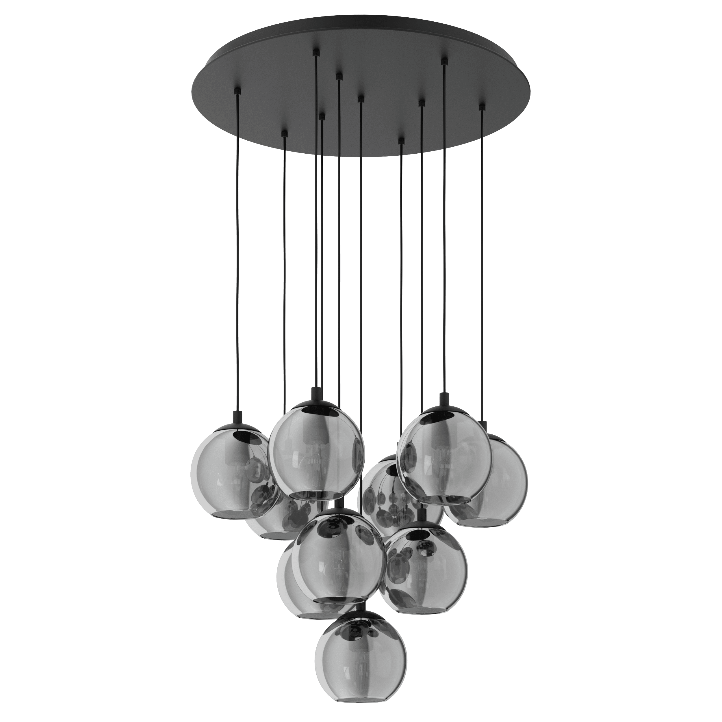 ARISCANI PENDEL SORT/SOTET 10x40W E27