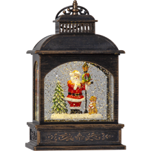 VINTER nisse i lykt batteri/timer_991-84