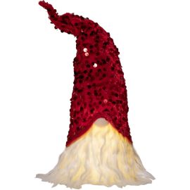 JOYLIGHT NISSE M/GLITTER RØD BATTERI/TIM_991-98