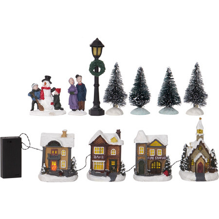 BIRMINGHAM dekorasjon m/hus, batteri_992-10