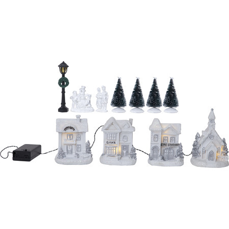 BIRMINGHAM 4 stk hus hvit, batteri_992-11