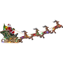 DEERVILLE nisse med reinsdyr, batteri/timer_992-31