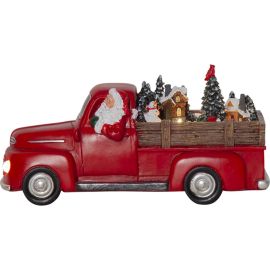 MERRYVILLE nisse i rød lastebil batteri/